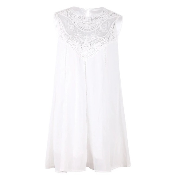 5⭐️LAST ONEHigh neck lace flowy dress ❗️ - Picture 8 of 8